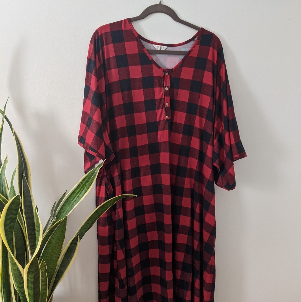 Dwell and Slumber Buffalo Check Dress GUC
